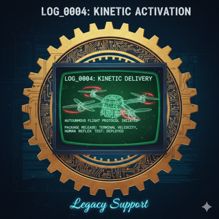 LOG_0004: Kinetic Delivery — The Sky is Falling